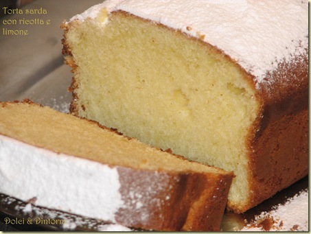 Torta sarda con ricotta e limone